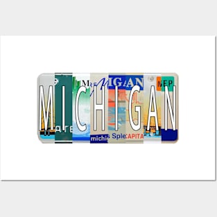 Michigan License Plates Posters and Art